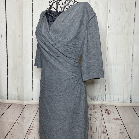 Gray 3/4 sleeve Dress - Picture 2 of 10